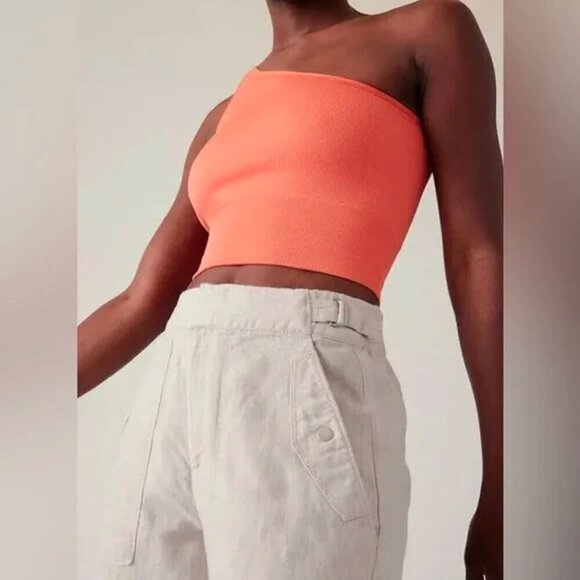 Athleta Voyager Linen Pant Beige Size 6 - Picture 2 of 13